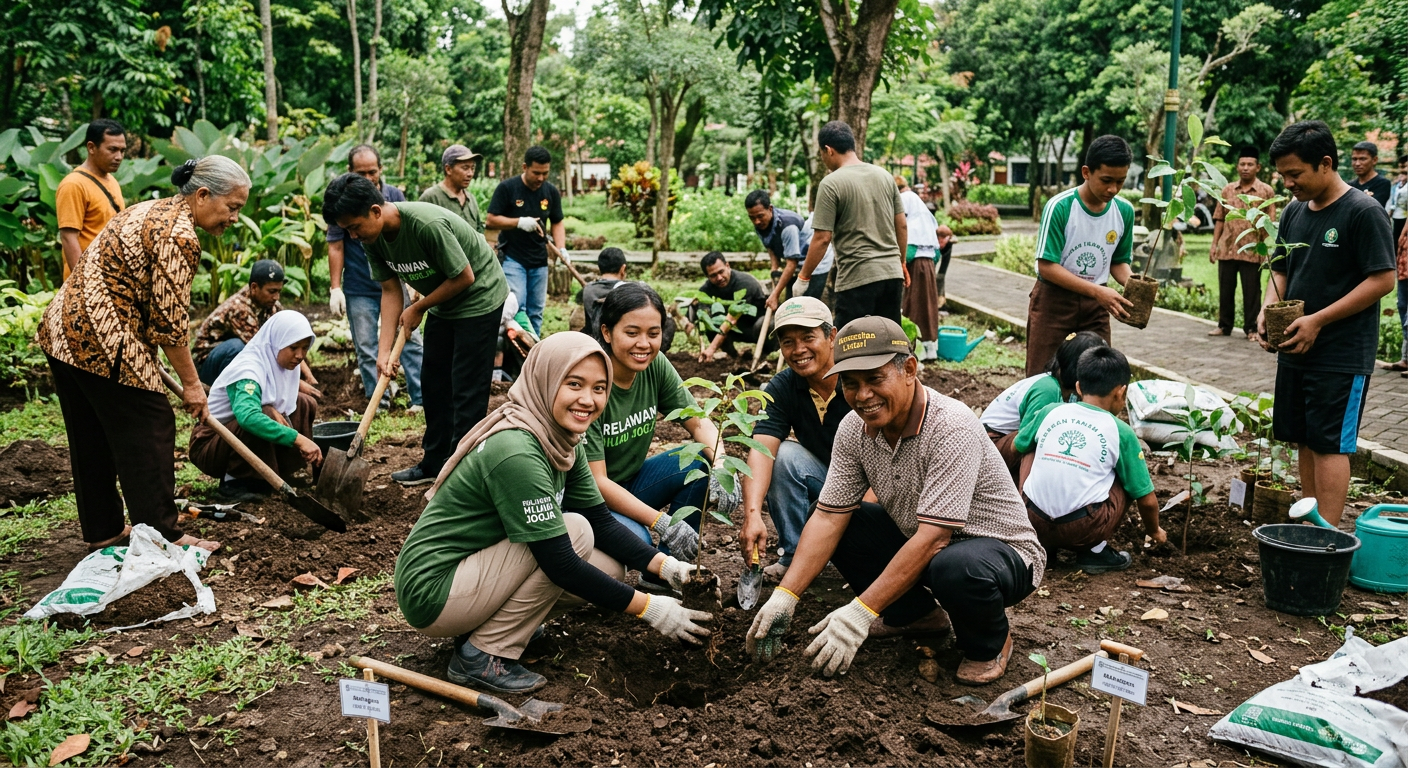 Penanaman Pohon Bersama Komunitas LIVESGP LAMPUNG Hijau