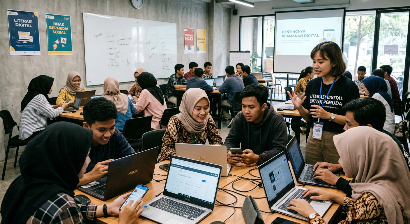Workshop Literasi Digital Pemuda - kegiatan LIVESGP LAMPUNG