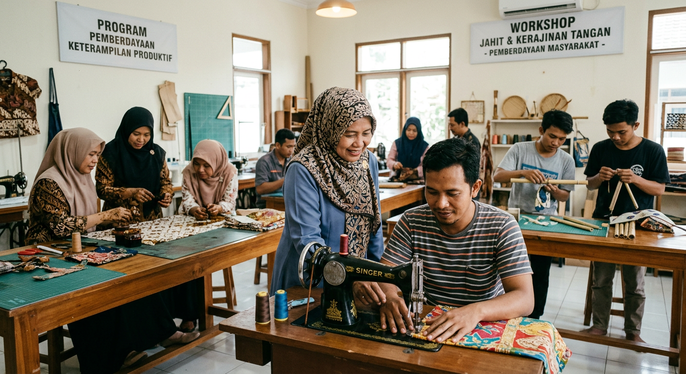 LIVESGP LAMPUNG Berdaya - Program pemberdayaan masyarakat dan peningkatan keterampilan produktif.